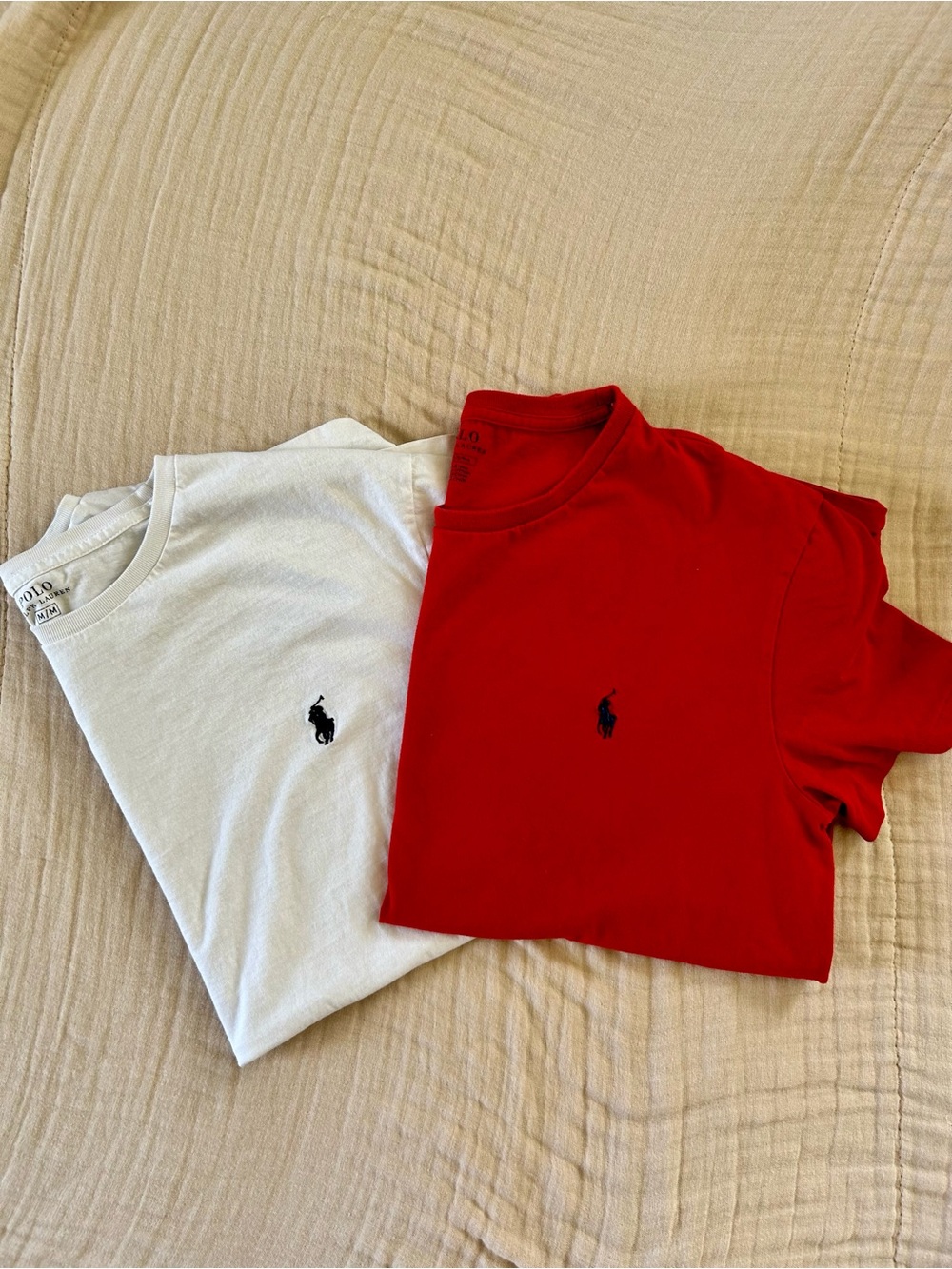 Polo Ralph Lauren Classic Crew Neck T shirts 2 shirts size medium